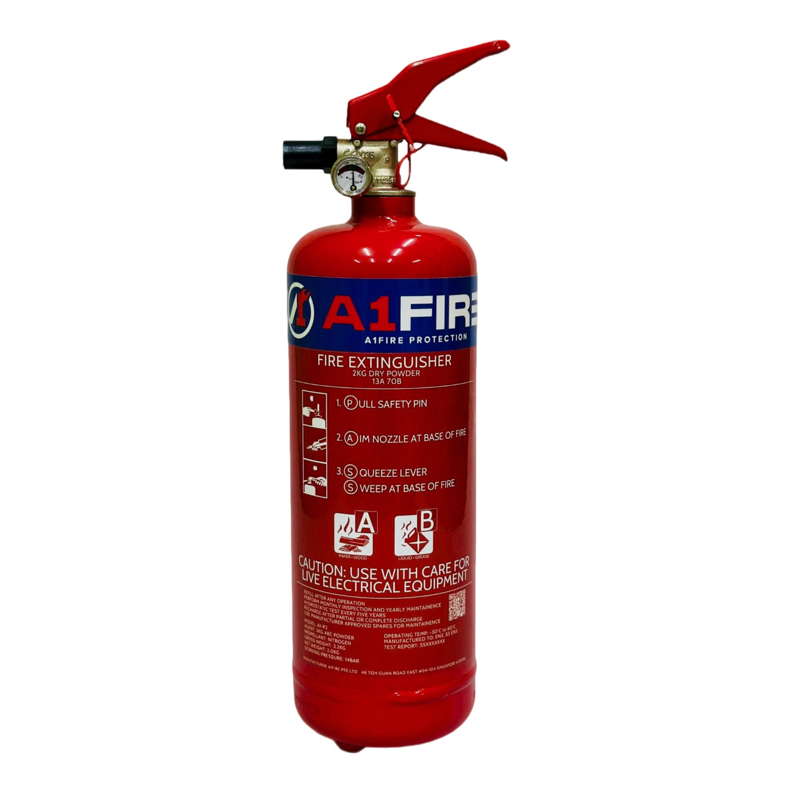 Powder 2KG Fire Extinguisher