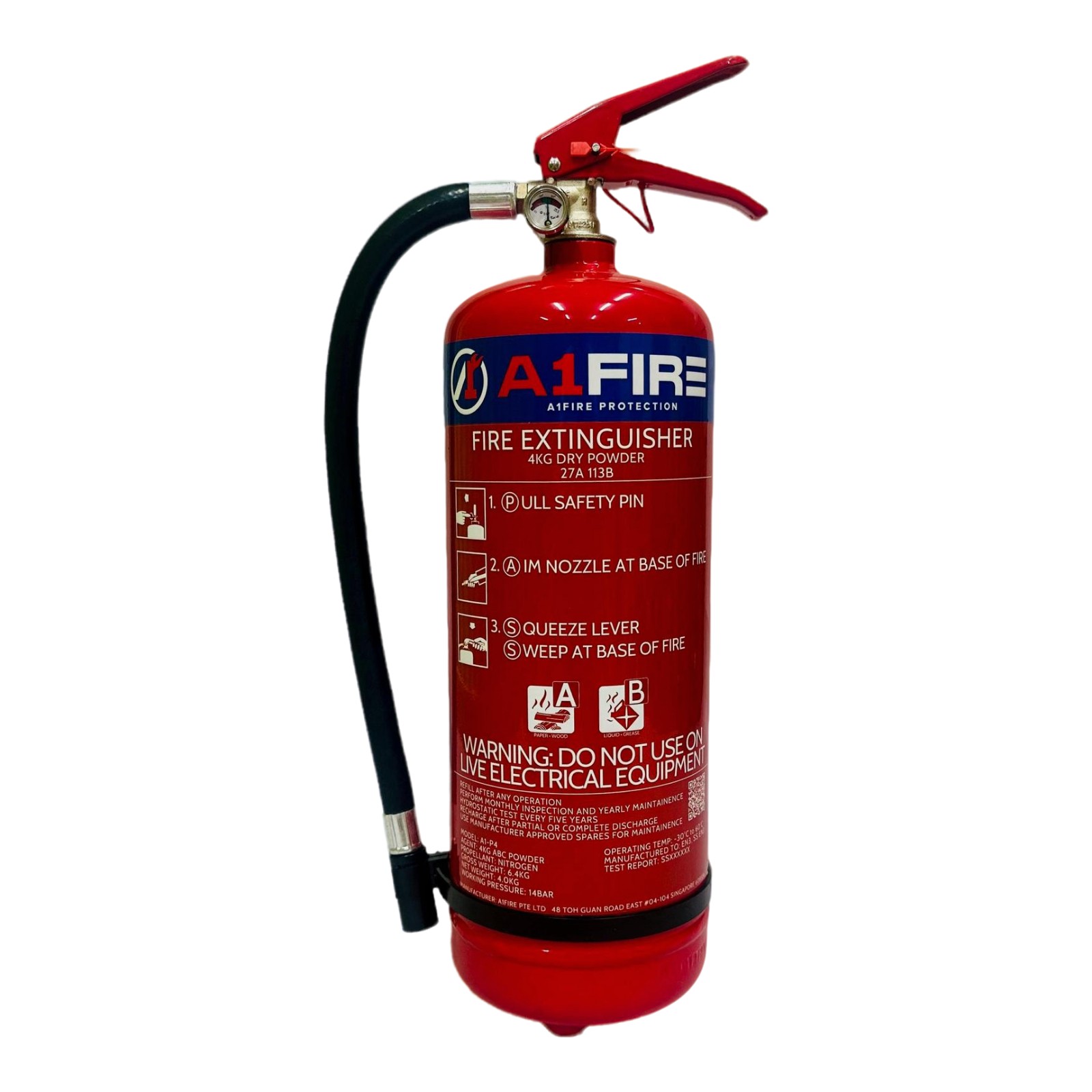 Powder 4KG Fire Extinguisher